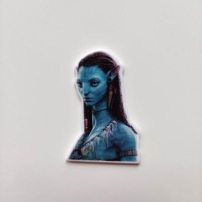 Cabochon plat en résine avatar neytiri  40*25mm