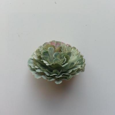 fleur en tissu mini oeillet de 30mm vert