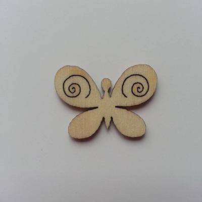 papillon  en bois naturel  28*20mm