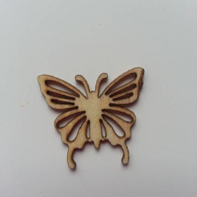 papillon  en bois naturel  25*25mm (2)