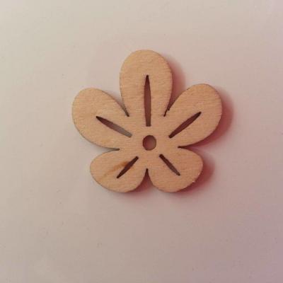fleur  en bois naturel  30mm (17)