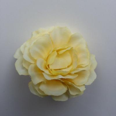 fleur artificielle en tissu jaune  55mm