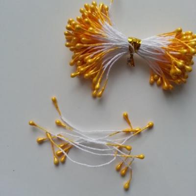 Lot de 10 pistils  tête de 3mm  jaune N04