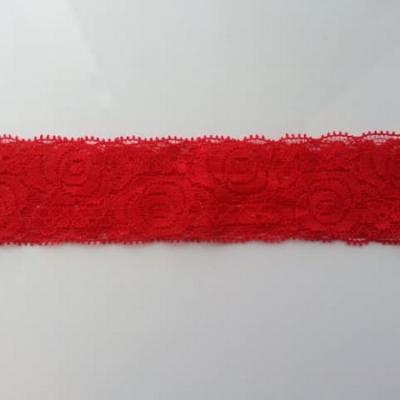 Bandeau dentelle rouge  40mm