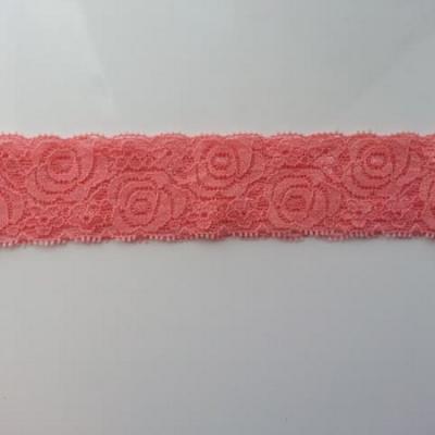 Bandeau dentelle saumon  40mm