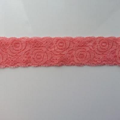 Bandeau dentelle saumon  40mm