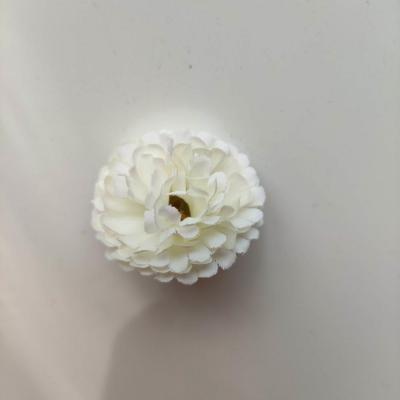 fleur en tissu mini oeillet de 35mm ivoire