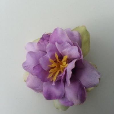 fleur  en tissu mauve 50mm