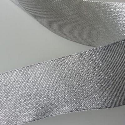 1 metre de ruban  argent metallisé 50mm de largeur