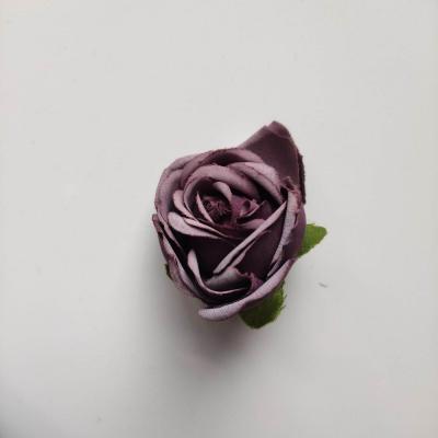 fleur en tissu  50mm bordeaux