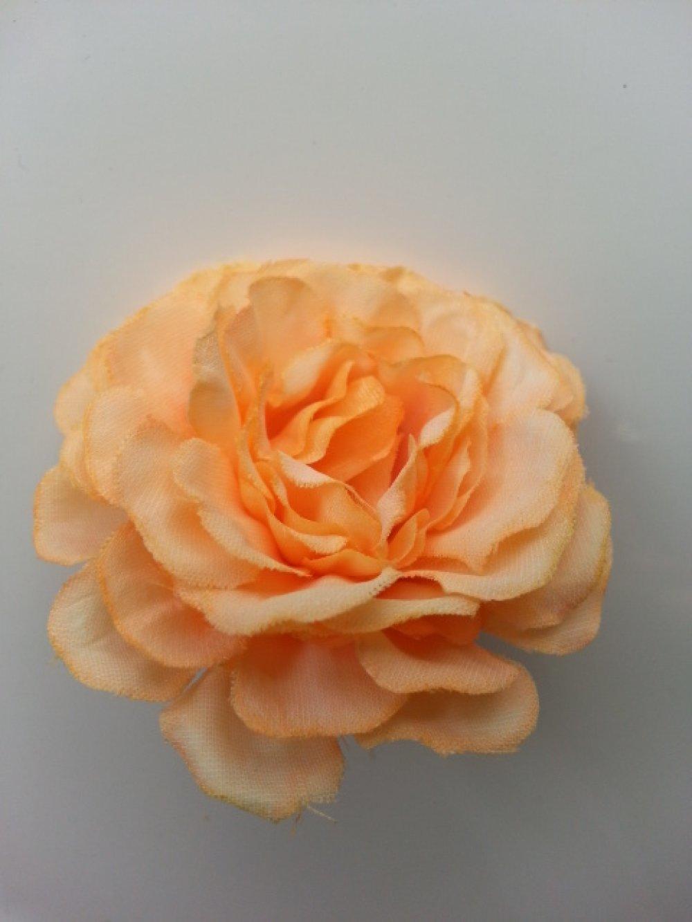 4600003 fleur artificielle en tissu orange 55mm 1