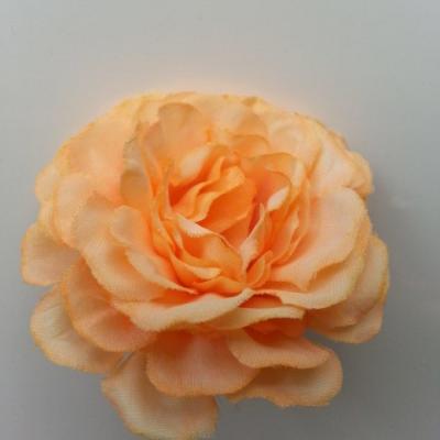 fleur artificielle en tissu orange 55mm