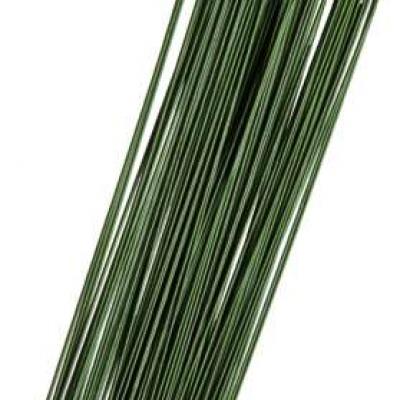 lot de 5 fils  de fer à tiger, vert de 0,08mm et de 40cm