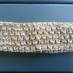 Bandeau crochet extensible beige