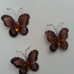 Lot de 3 minis papillons  25*25mm