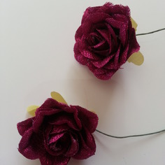 Decoration florale lot de 2 roses en tissu prune de 4c 9158409 20170314 11044235f2 9758d 236x236