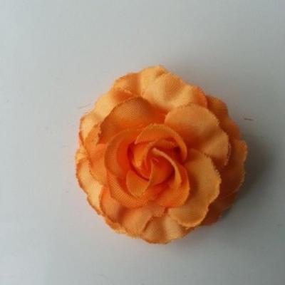 fleur en tissu orange de 45mm