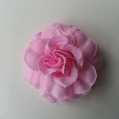 fleur en tissu rose de 45mm