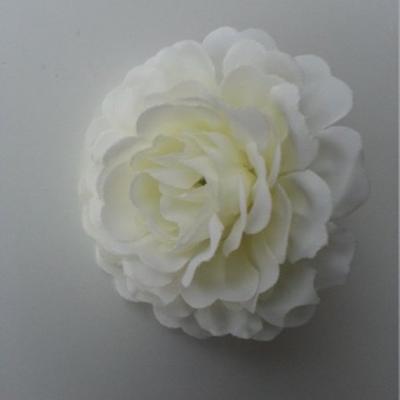 fleur artificielle en tissu ivoire clair 55mm