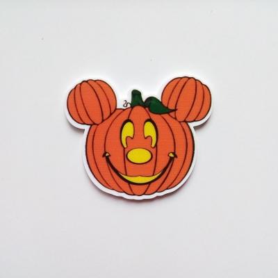 cabochon plat en résine  citrouille oreille de minnie halloween  42*40mm