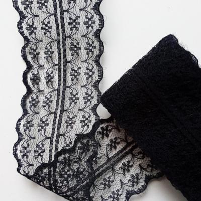 morceau de 0,9 mètre de ruban dentelle  50mm  noir