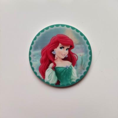 cabochon  ariel petite sirene en resine 40mm