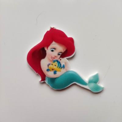 cabochon  ariel petite sirene en resine 50*35mm