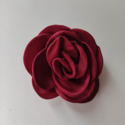 fleur satin de soie 50mm bordeaux