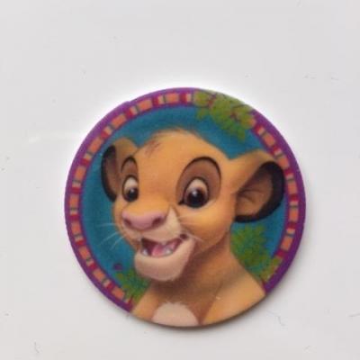 cabochon plat en résine roi lion  30mm