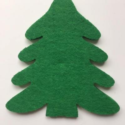 sapin de noel en feutrine vert 10*11cm