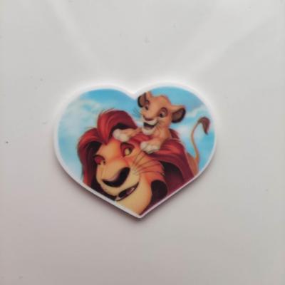 Cabochon roi lion plat en résine 40*32mm