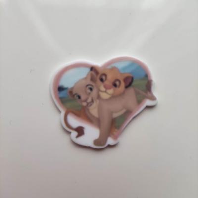 Cabochon roi lion plat en résine 30*34mm