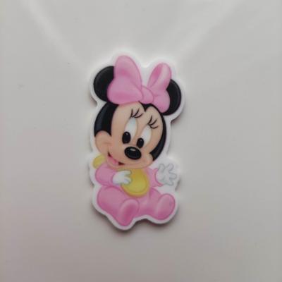 Cabochon plat en résine  souris minnie baby 23 * 40mm