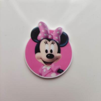 Cabochon plat en résine  souris minnie 30*36mm