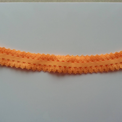Bandeau élastique dentellé orange