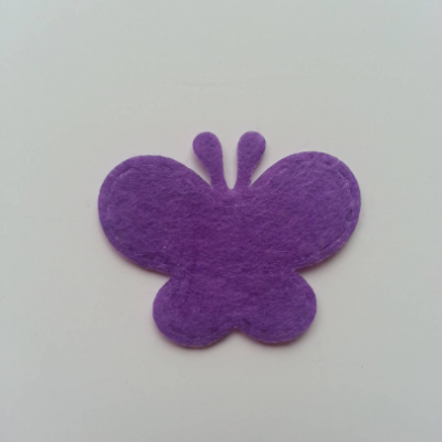 Papillon en feutrine   35*29mm violet