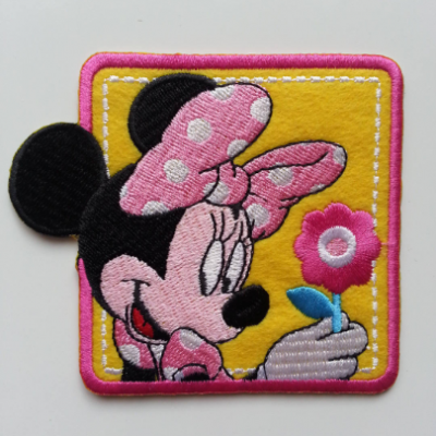 Ecusson , patch  à repasser  souris minie 90*80mm